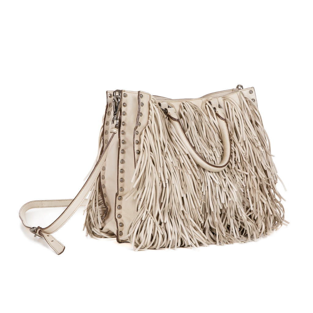 Prada S/S 2007 Beige Fringe Bag
