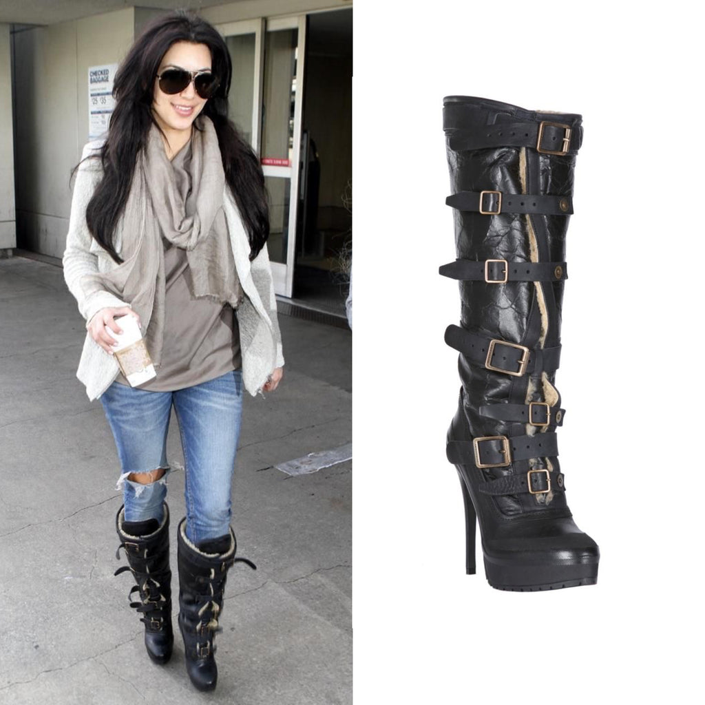 Burberry Prorsum Fall 2010 Aviator Shearling Boots