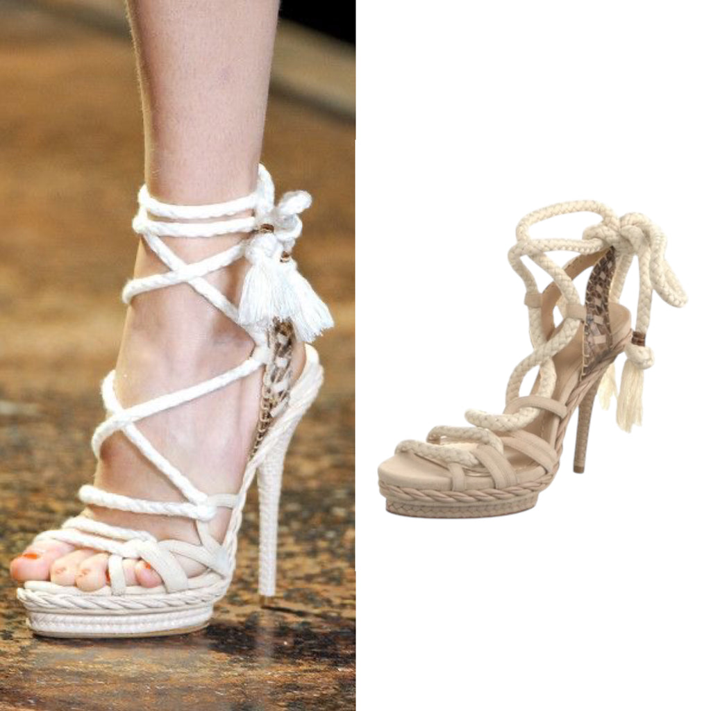 Christian Dior 2011 "Tahiti" Rope Heels