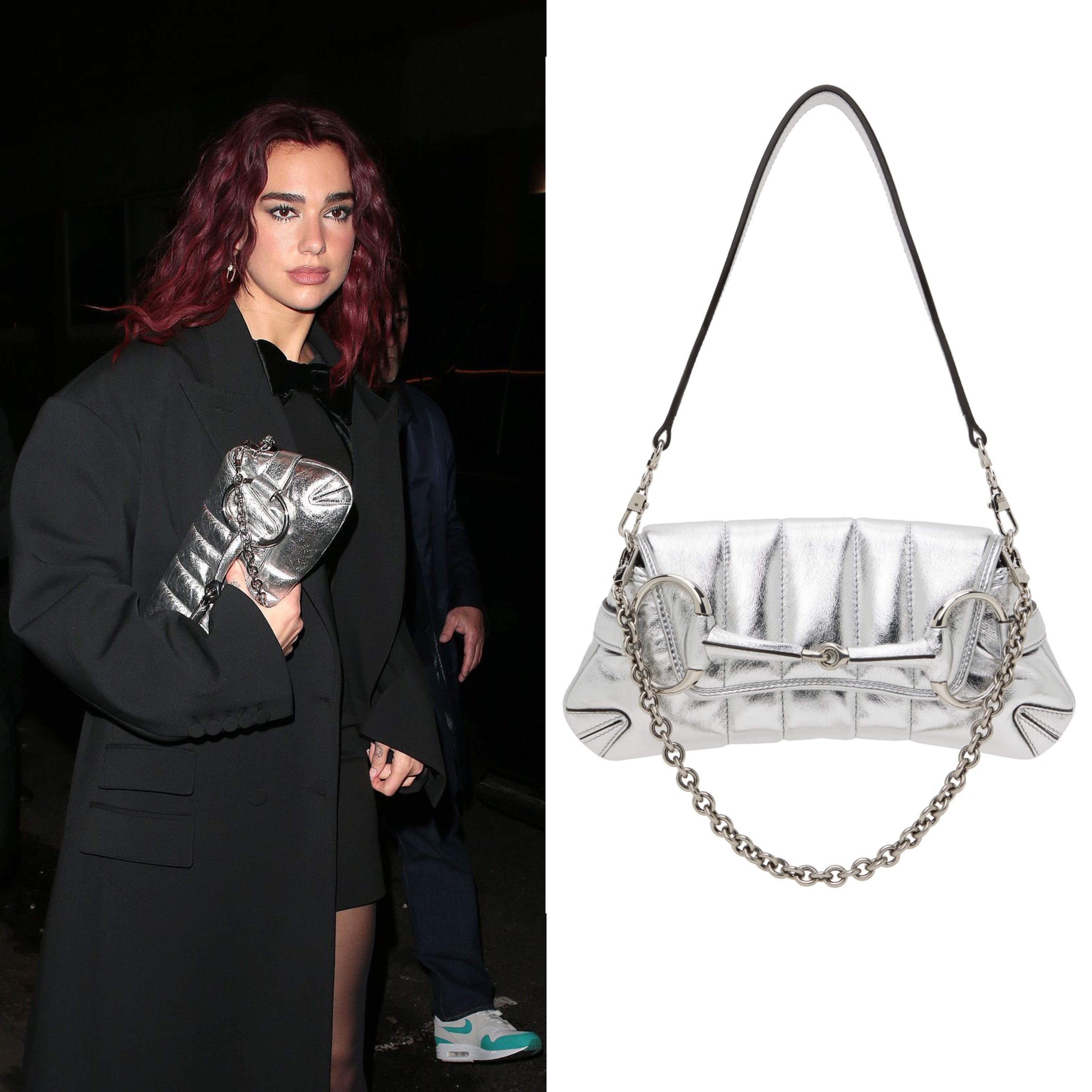 Gucci by Tom Ford Metallic Silver 1955 Horsebit Bag