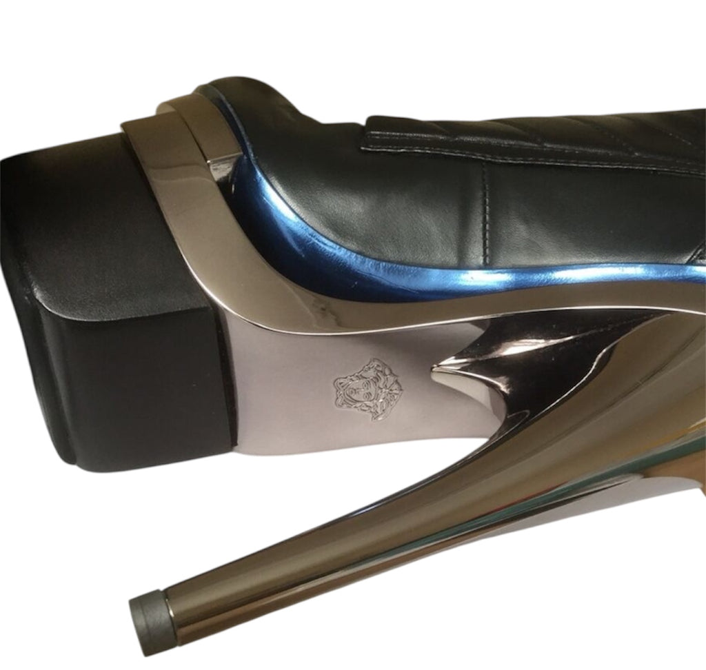 Versace F/W 2010 Black Triple Platform Boots