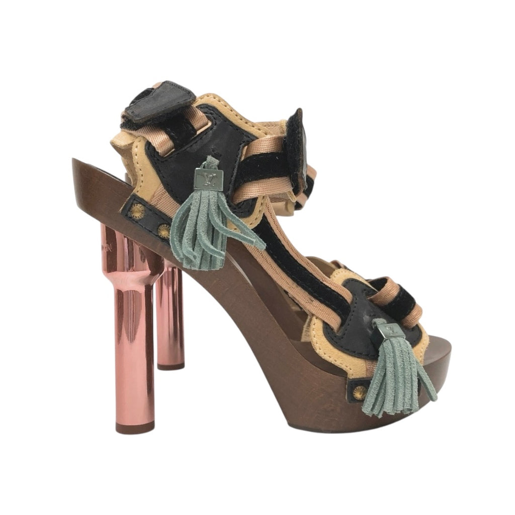 Louis Vuitton S/S 2010 Metal Heel Sandals