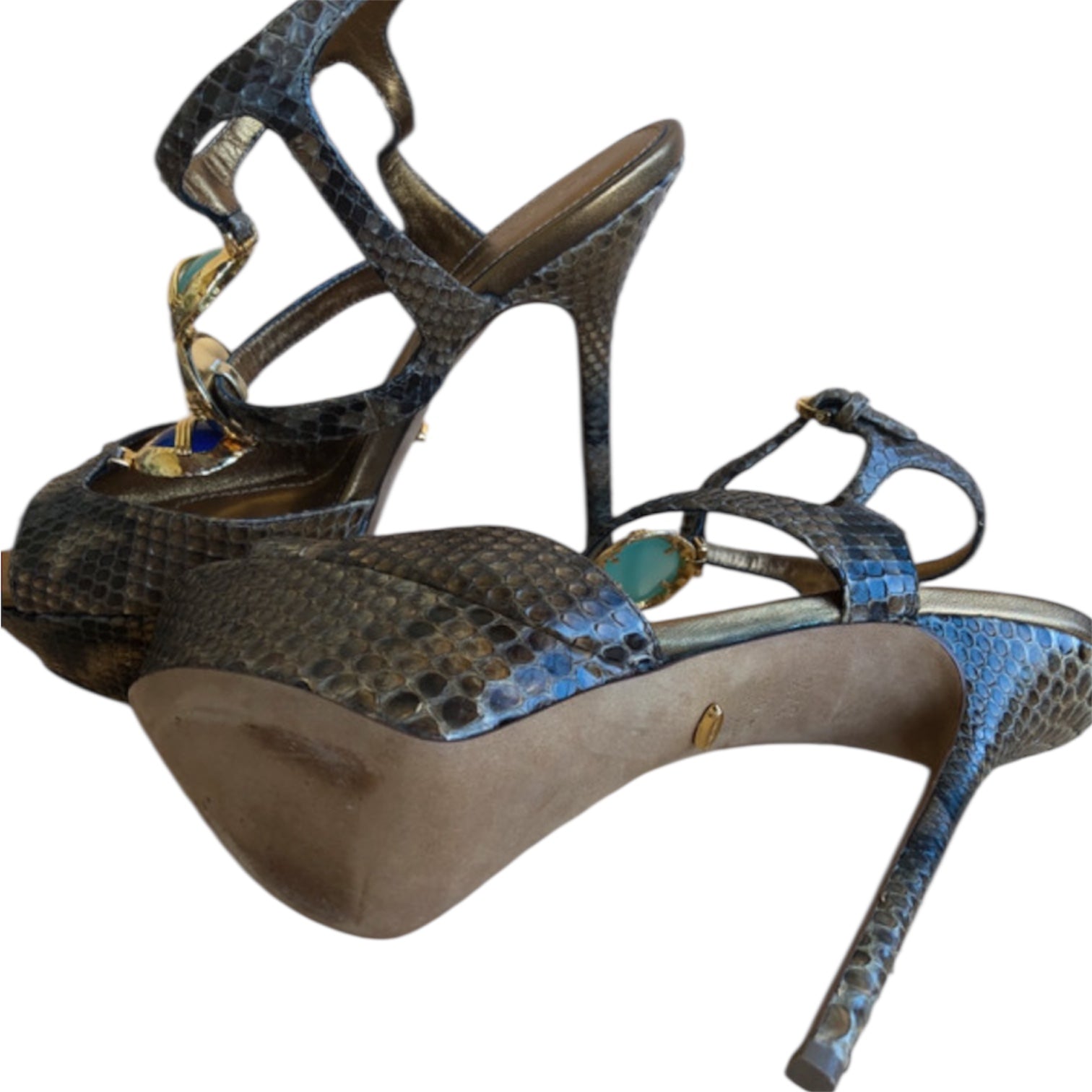 Sergio Rossi Python Platform Heels