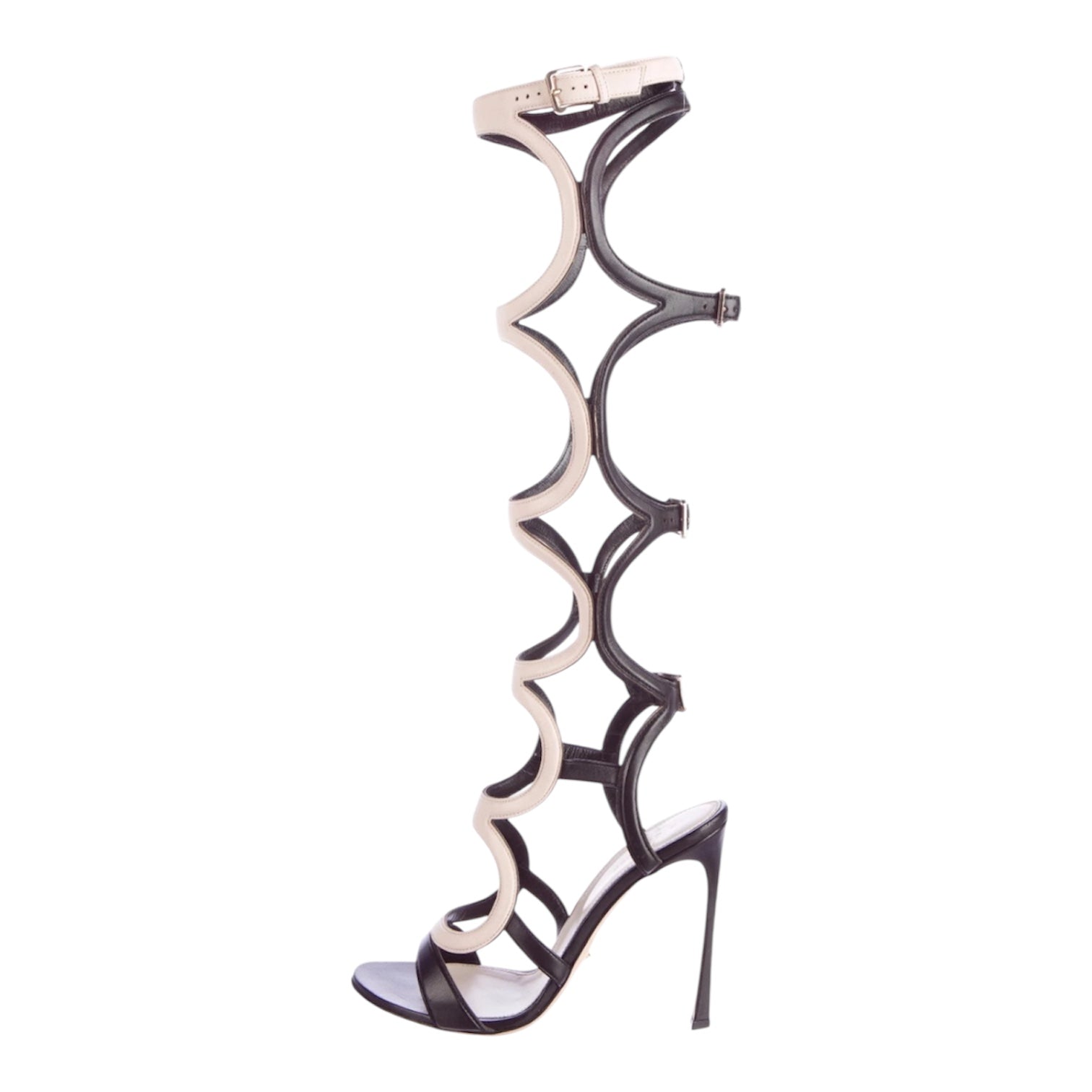 Sergio Rossi "Arabesque" Gladiator Heels