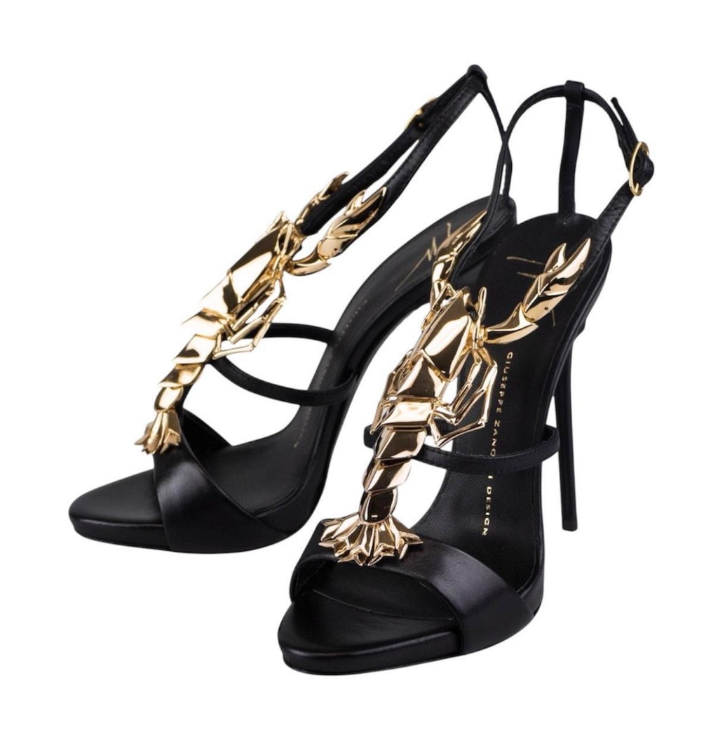 Giuseppe Zanotti Gold Scorpio Heels