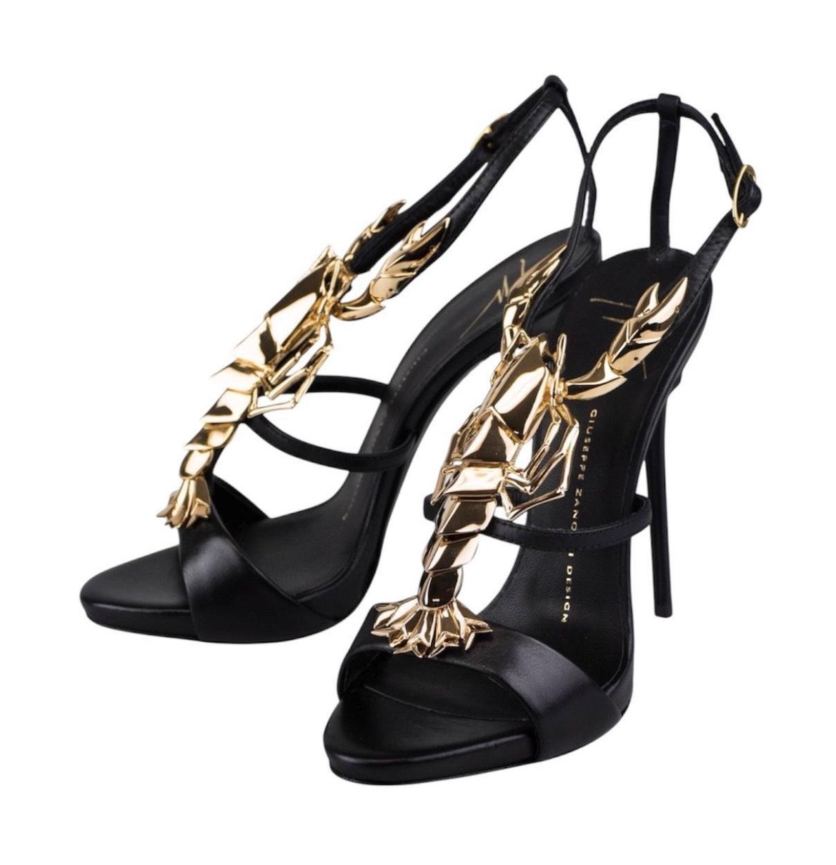 Giuseppe Zanotti Gold Scorpio Heels