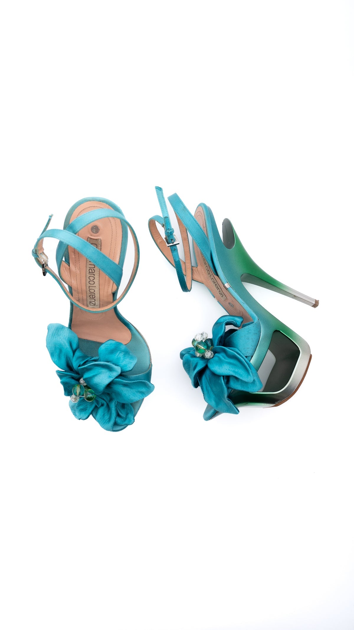 Gianmarco Lorenzi Flower Platform Heels