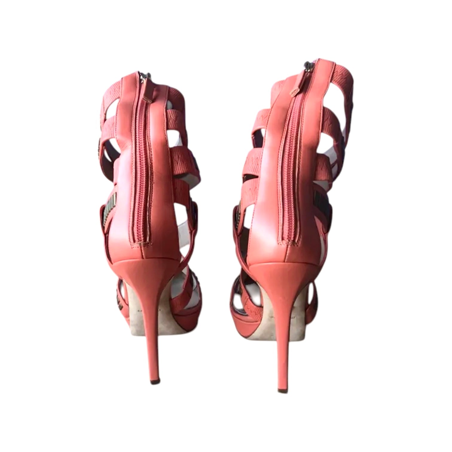 Versace SS2013 Coral Gladiator Heels