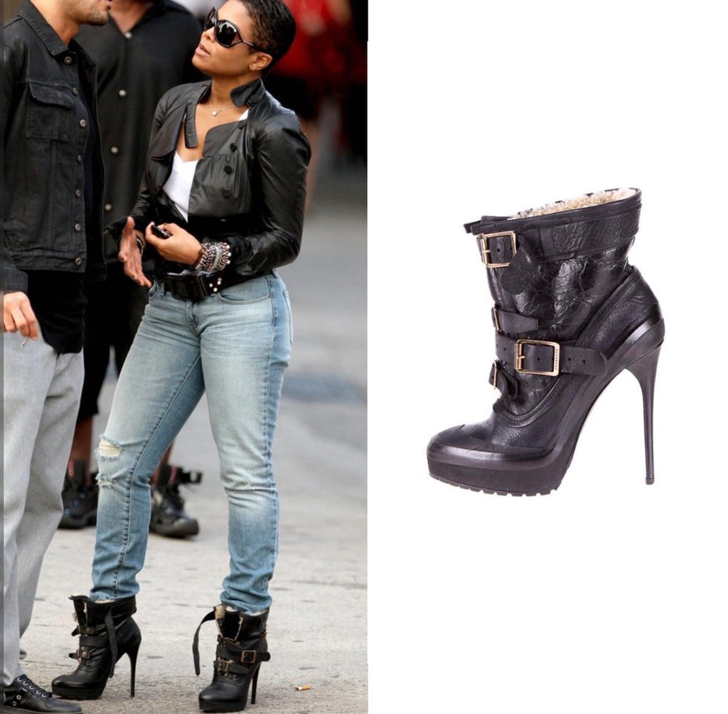 Burberry Prorsum Fall 2010 Aviator Shearling Boots