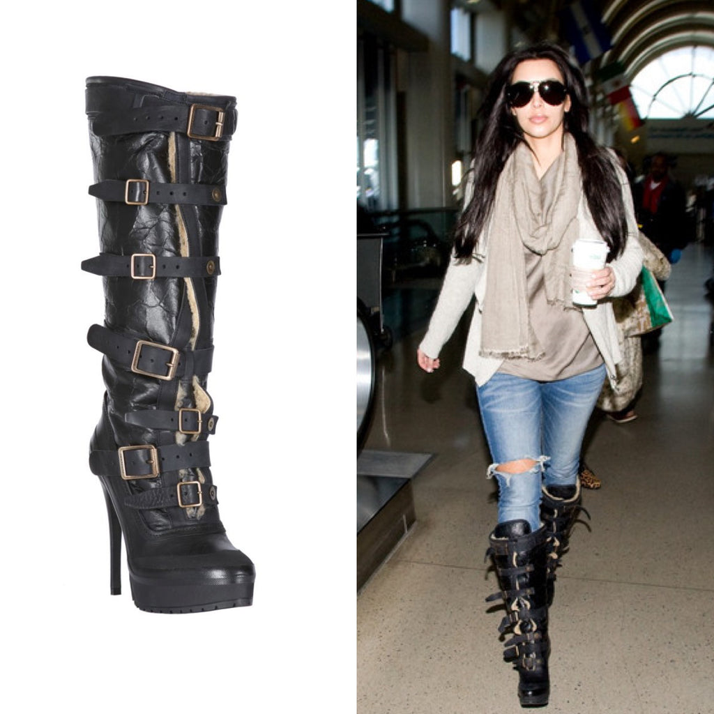 Burberry Prorsum Fall 2010 Aviator Shearling Boots