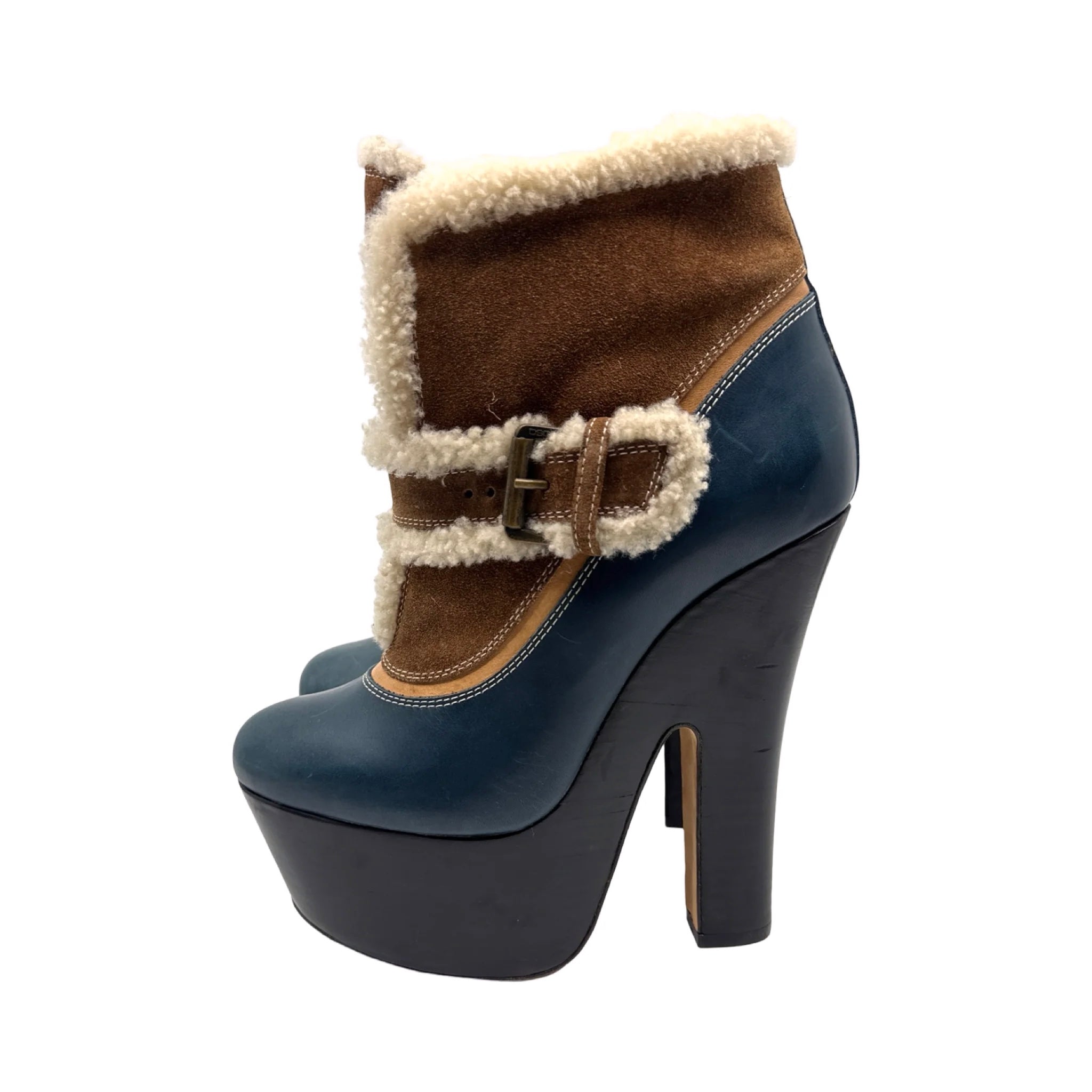 Dsquared2 Shearling Ankle Booties