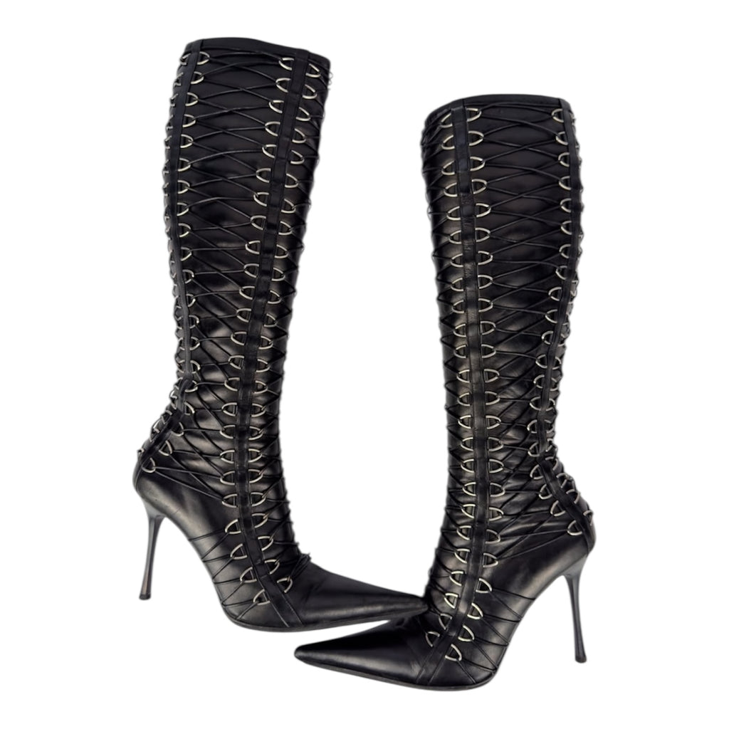 Gianmarco Lorenzi Bondage Corset Boots