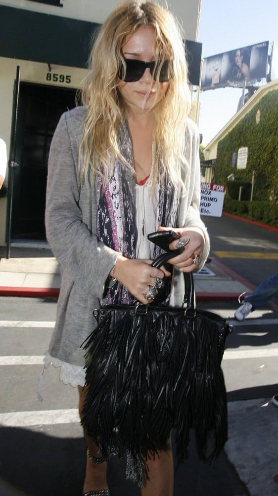 Prada S/S 2007 Beige Fringe Bag