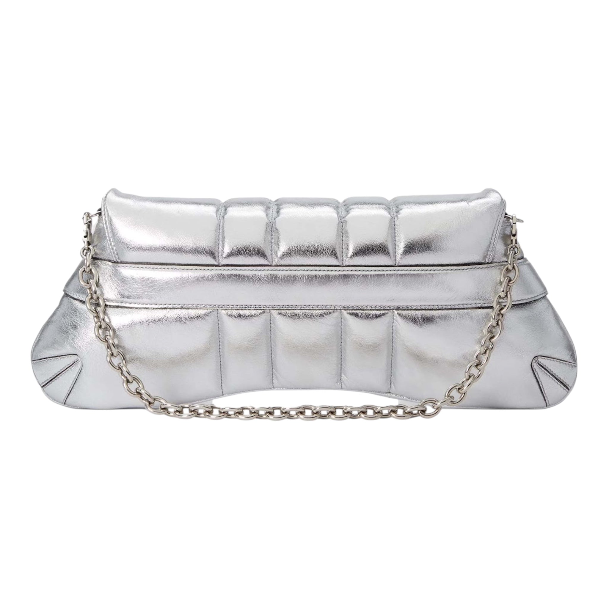 Gucci by Tom Ford Metallic Silver 1955 Horsebit Bag