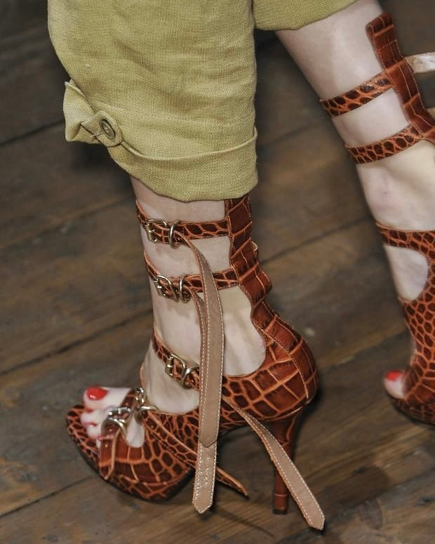 Vivienne Westwood SS14 Python "Carrie Sandals"