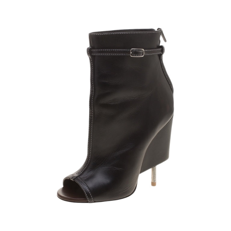 Givenchy S/S 2015 Leather Wedge Ankle Boots