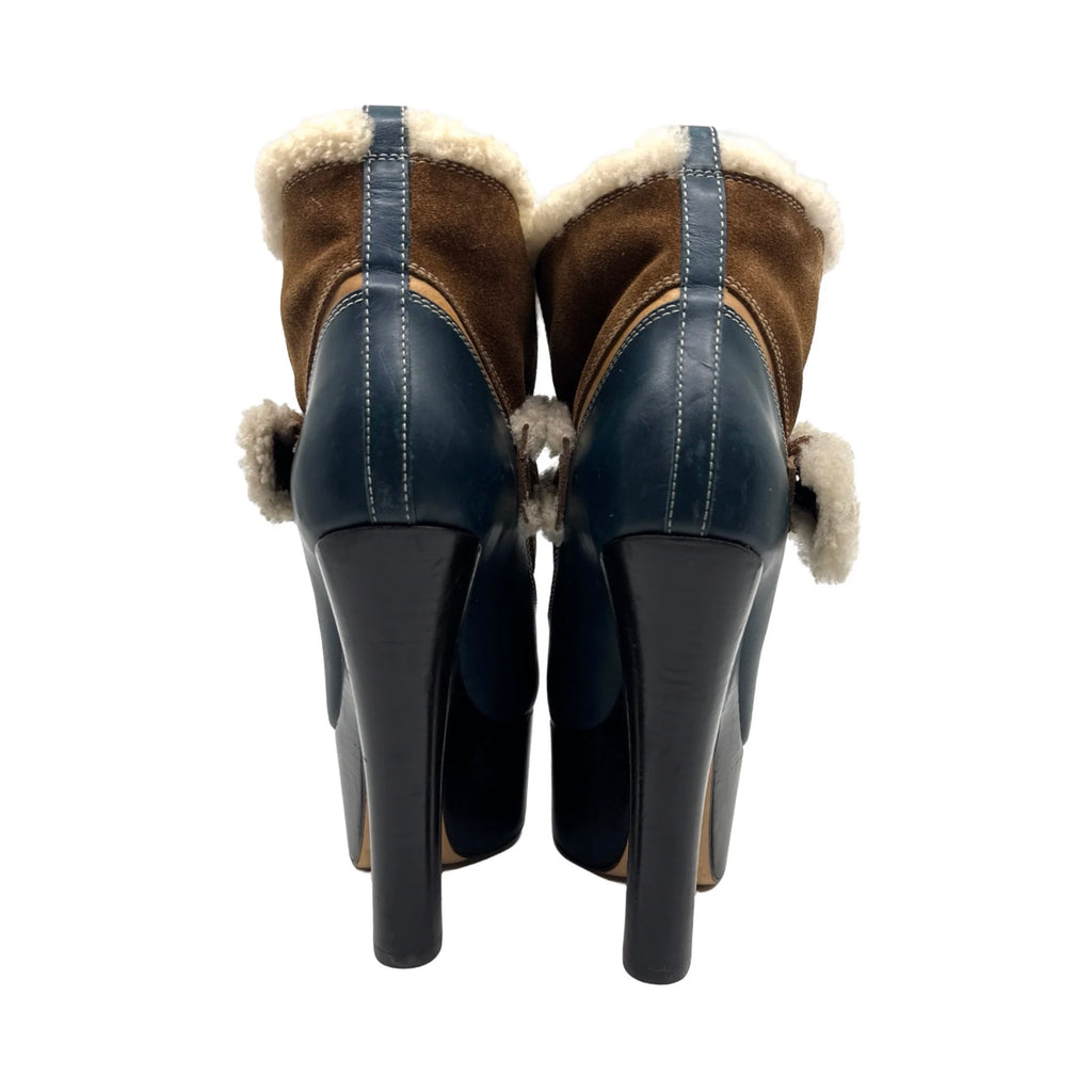 Dsquared2 Shearling Ankle Booties
