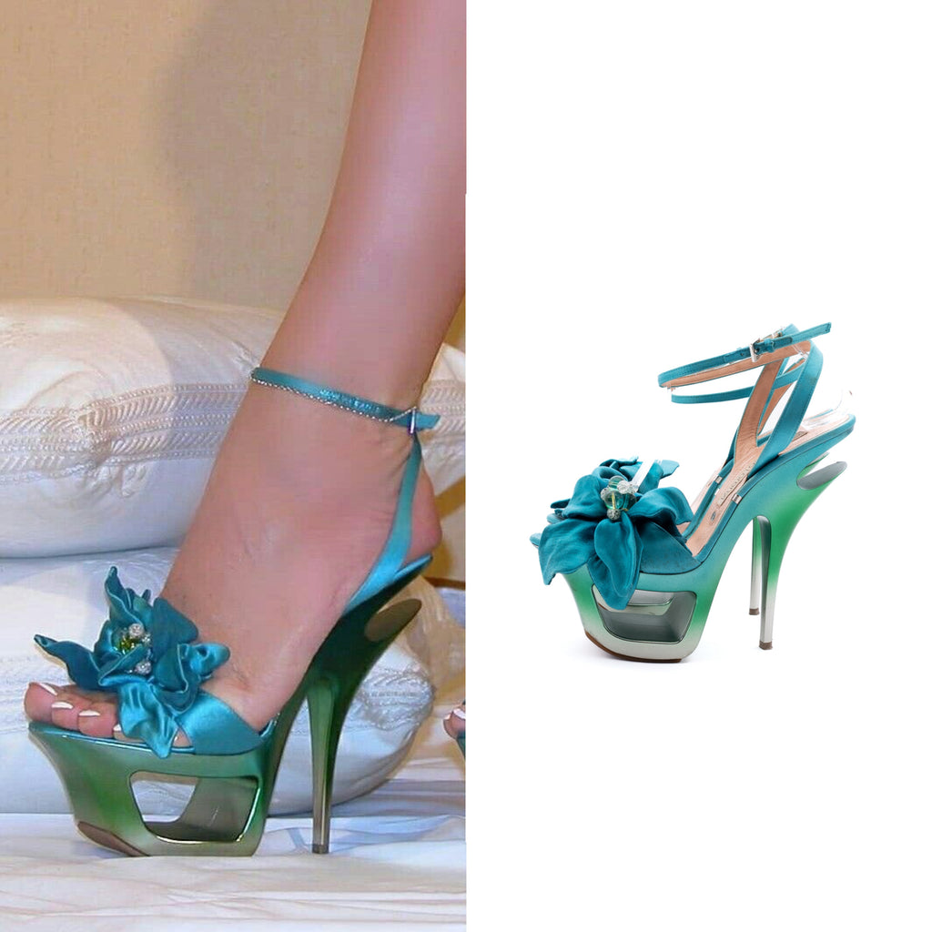 Gianmarco Lorenzi Flower Platform Heels