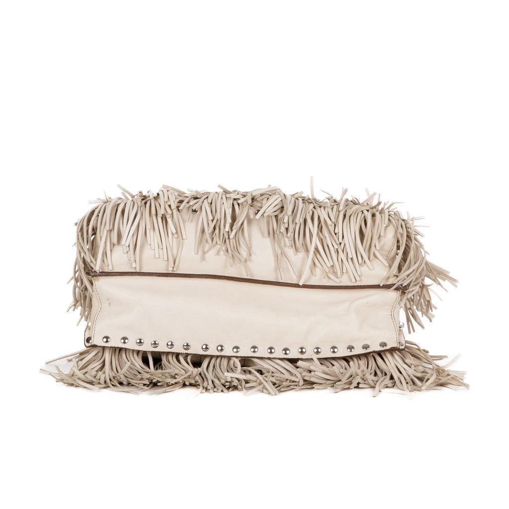 Prada S/S 2007 Beige Fringe Bag