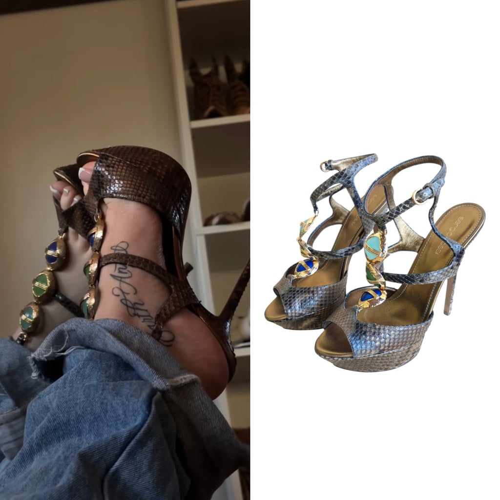 Sergio Rossi Python Platform Heels