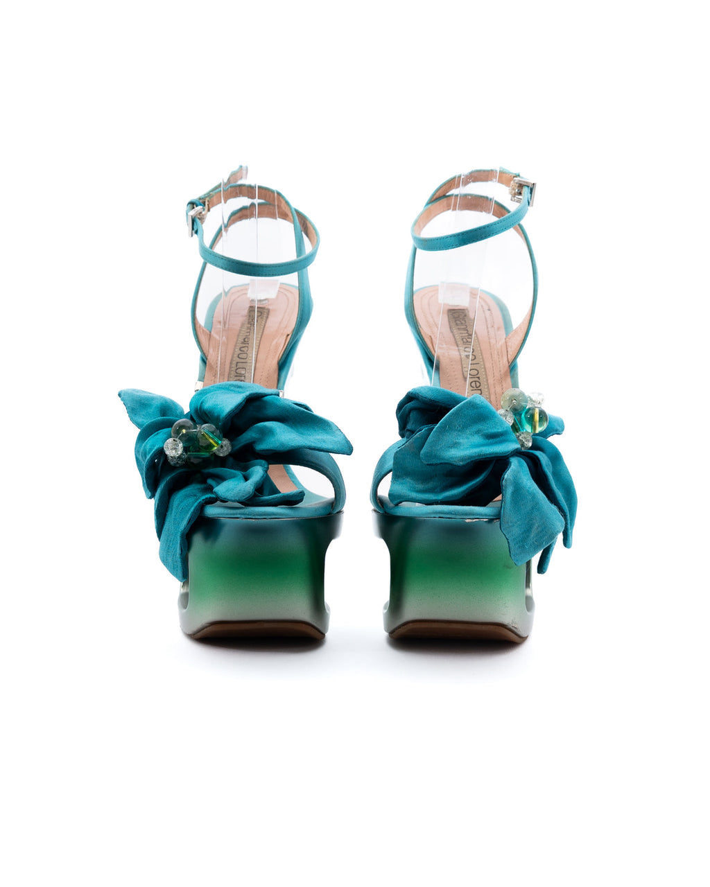 Gianmarco Lorenzi Flower Platform Heels