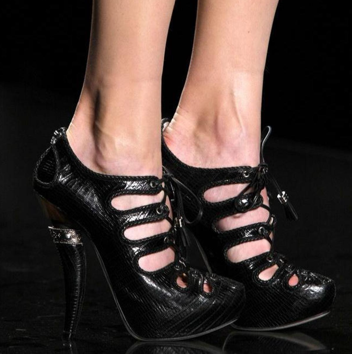Christian Dior F/W 2009 Lizard Horn Heels